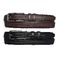 کمربند مشکی مردانه 100 ٪ چرم اصلی 2 PANT قهوه ای تیره پارچه بافتنی ای 35 CM GoDeri