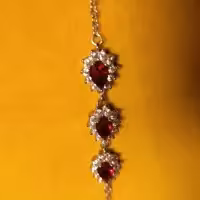 دستبند  نقره طرح جواهر    