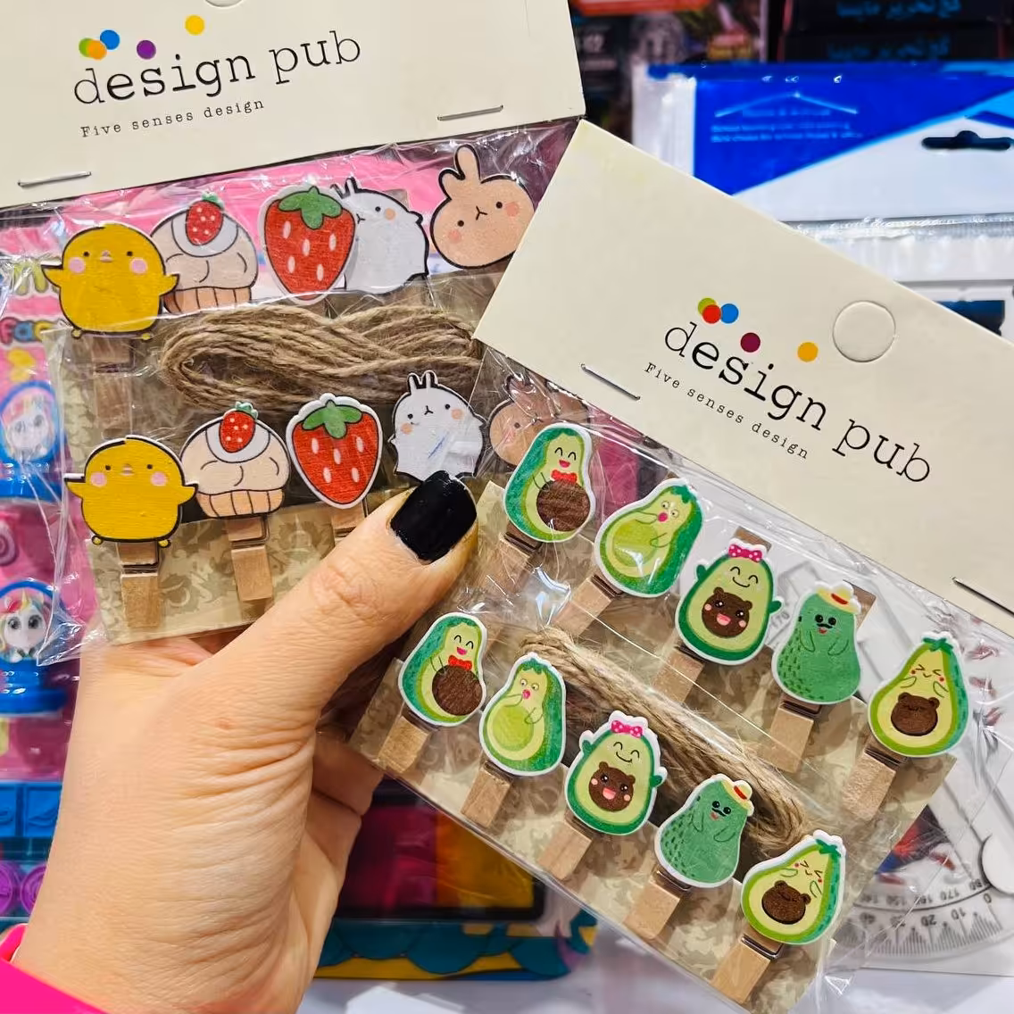 بسته 10عددی گیره چوبی به همراه کناف
