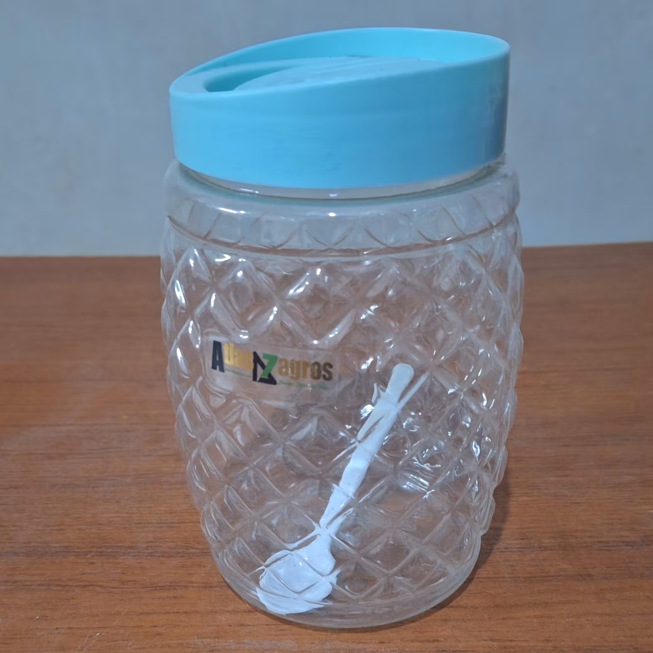 بانکه ادویه وحبوبات اناناسی همراه با قاشق.بزرگ