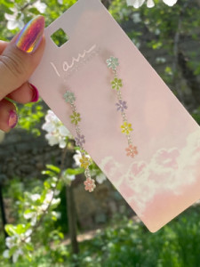 گوشواره میخی طرح گل
