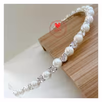 تل مرواریدی نگینی سفید