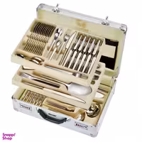 سرویس قاشق و چنگال 142 پارچه جی فی نی مدل لاکچری کد 068