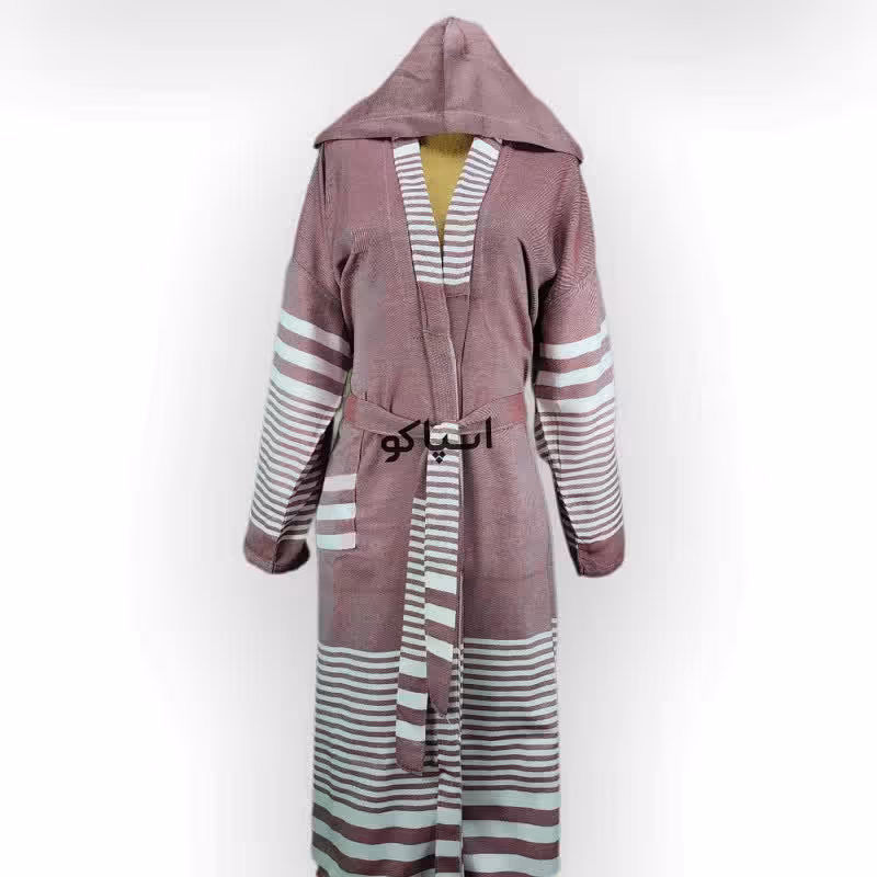 تن پوش  لارج حمام  بزرگسال  عنابی رامش