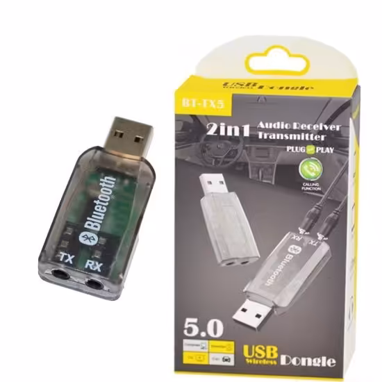 گیرنده و فرستنده بلوتوث صدا مدل BT-TX5

