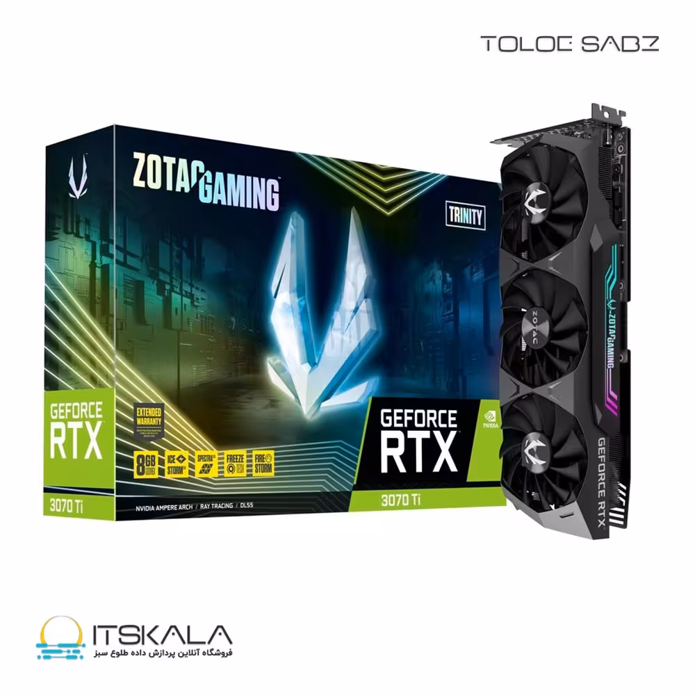 قیمت و خرید کارت گرافیک زوتک مدل ZOTAC GAMING GeForce RTX 3070 Ti Trinity OC | ITSKALA