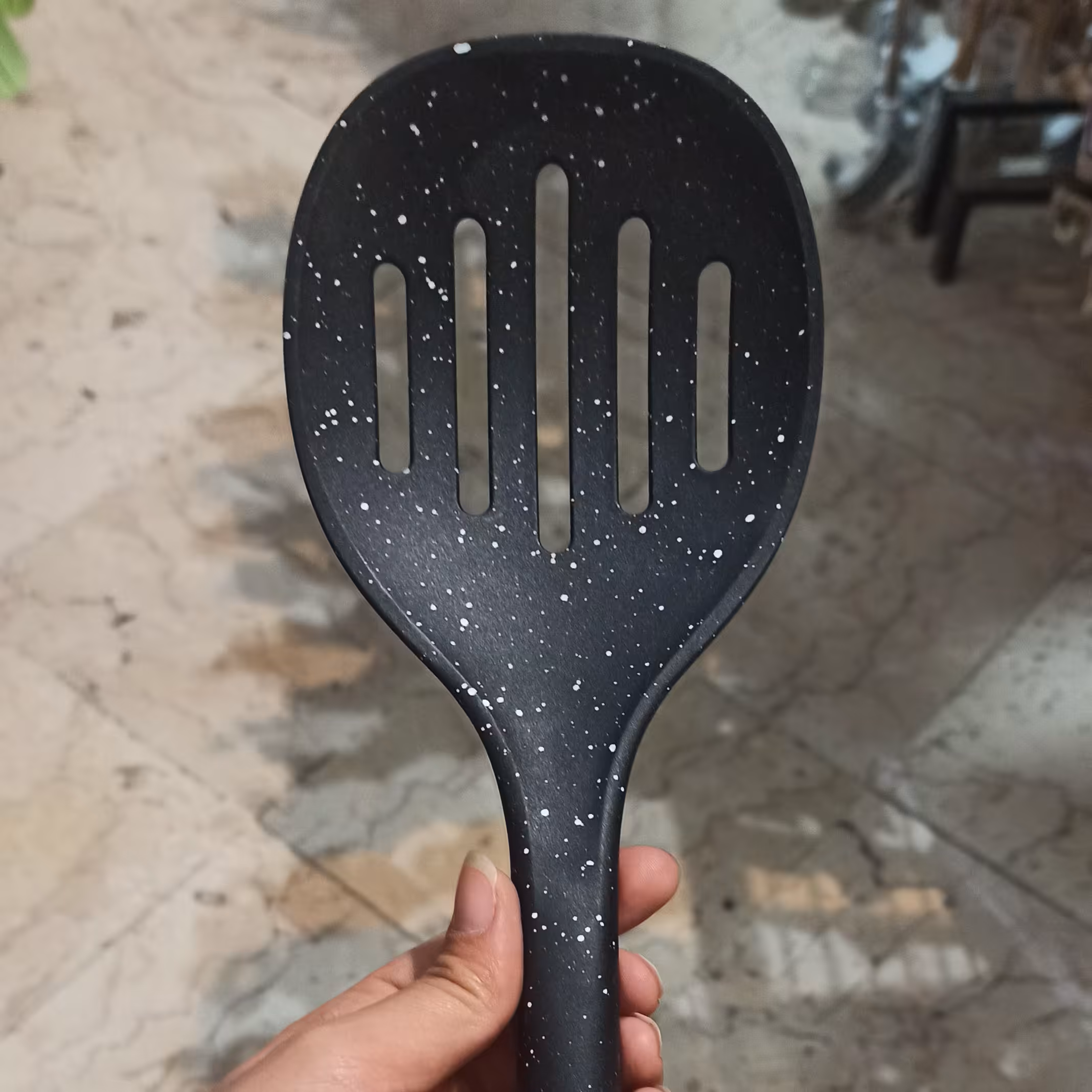 کفگیر دسته ماربل 