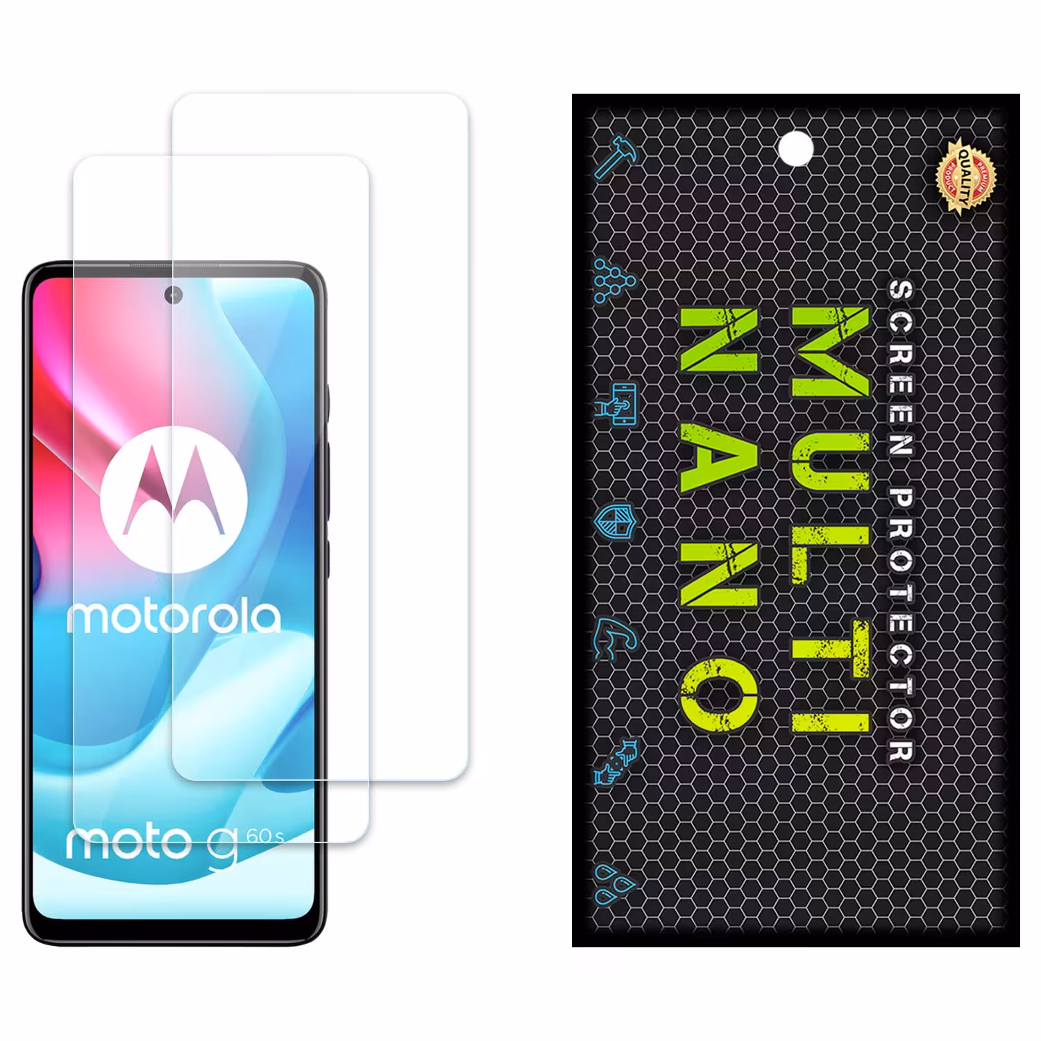 محافظ صفحه مولتی نانو مدل X-S2N برای موبایل موتورولا  G60S پک دو عددی