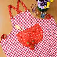 پیشبند آشپزخانه سه لایه با آستر نخی و لایه ی داخلی برزنت ضدآب 