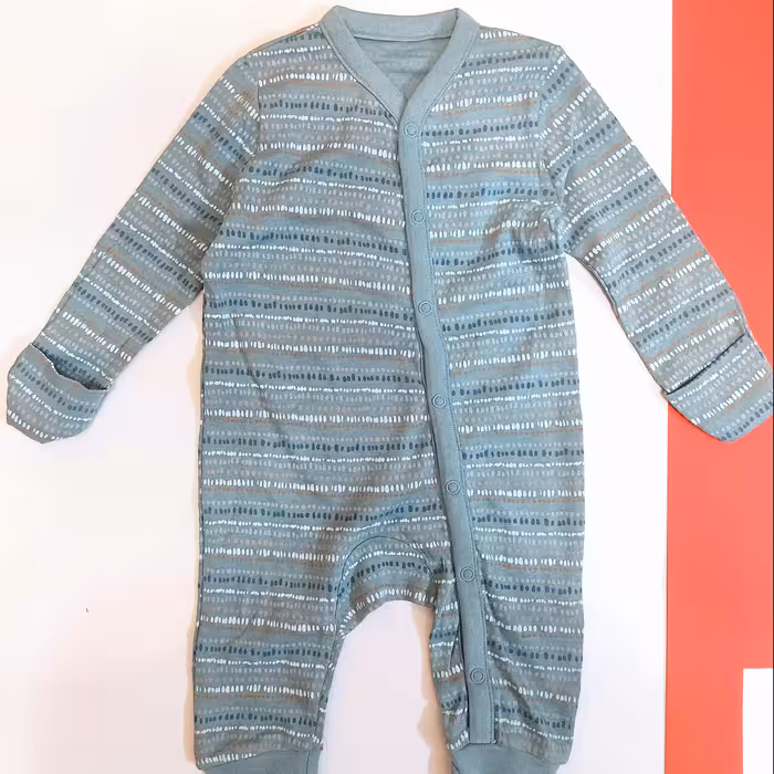 سرهمی وارداتی پنبه خالص سه تا شش ماه دستپوش دار  دوحالته ( باز و بسته) برند Tu کیفیت عالی 