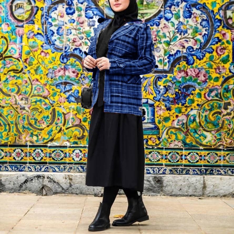 کت سارافون چهارخونه