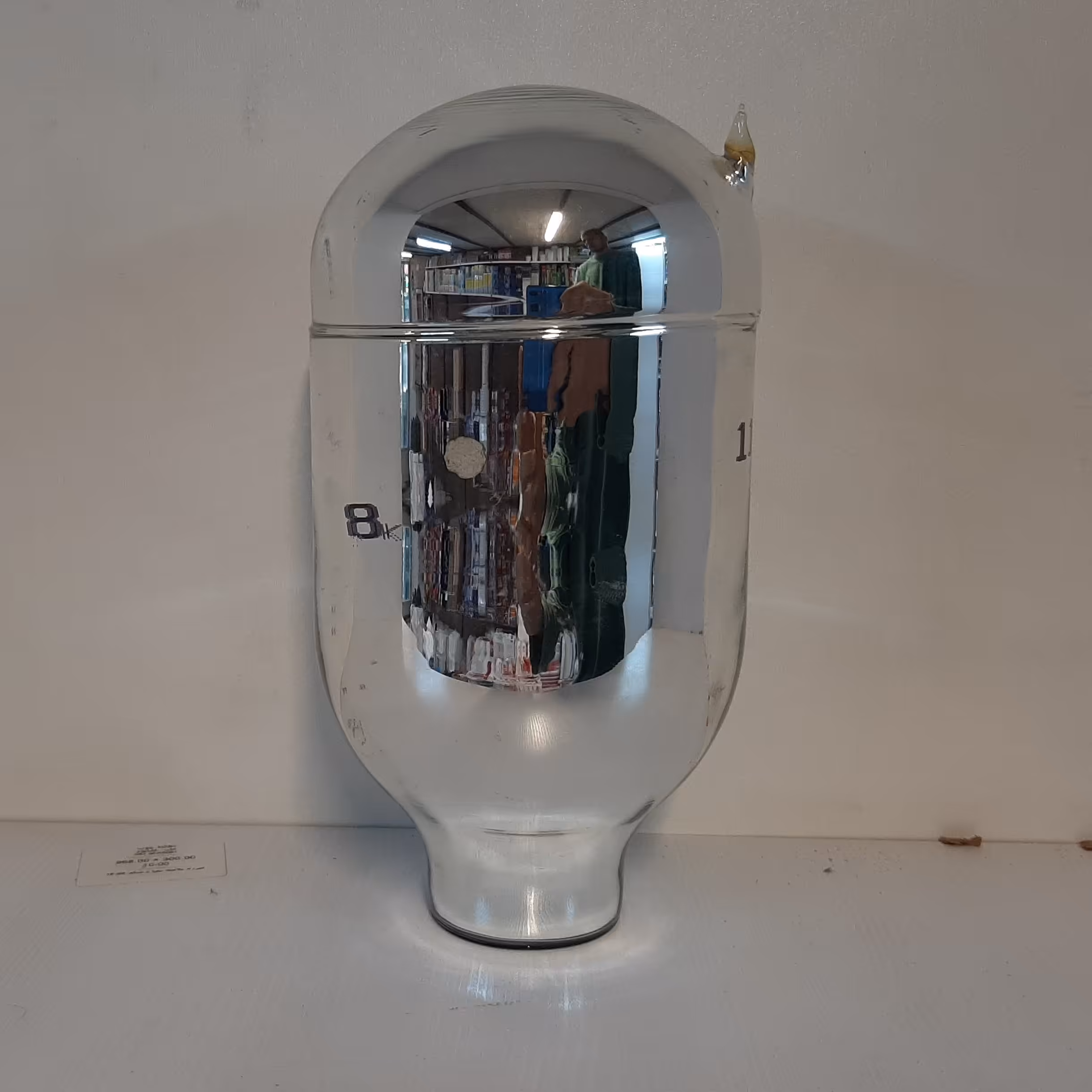 شیشه فلاسک (1.6)لیتری چینی سفید