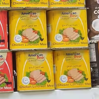 کنسرو گوشت  مرغ american fresh 
