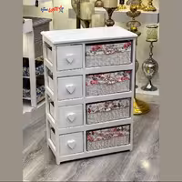 جا سیب زمینی و پیاز چهار سبد و چهار کشو  تمام ام دی اف سفید