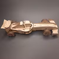 فراری یعنی جذابیت و زیبایی . پازل چوبی ماشین مسابقه فراری ( رویای زیباتو خودت بساز)