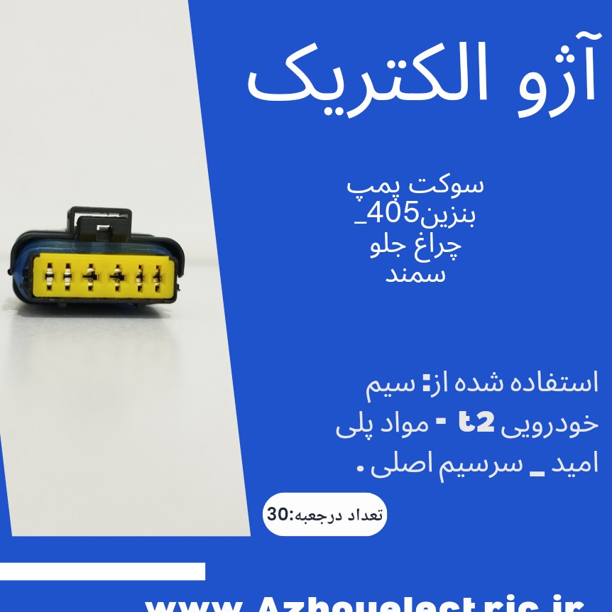 سوکت پمپ بنزین پژو درجه یک بسته ده عددی