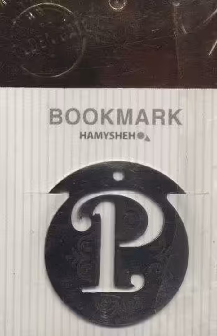 مجموعه نشانه کتاب حروف انگلیسی p (بوک مارک)،(4عددی،فلزی)