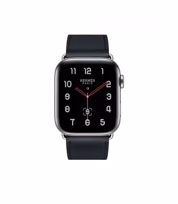 ساعت هوشمند اپل واچ سری 4 مدل Stainless Steel Case with Bleu Indigo Swift Leather Single Tour