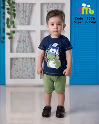تیشرت شلوارک دایناسور راگبی باز کد 1376 مهتا