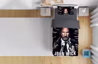 روتختی یک نفره آلوئه ورا لومانا 4تکه طرح John wick