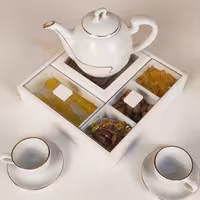 جعبه پذیرایی چوبی وارمردار دکورستیک مدل یلدا پس کرایه