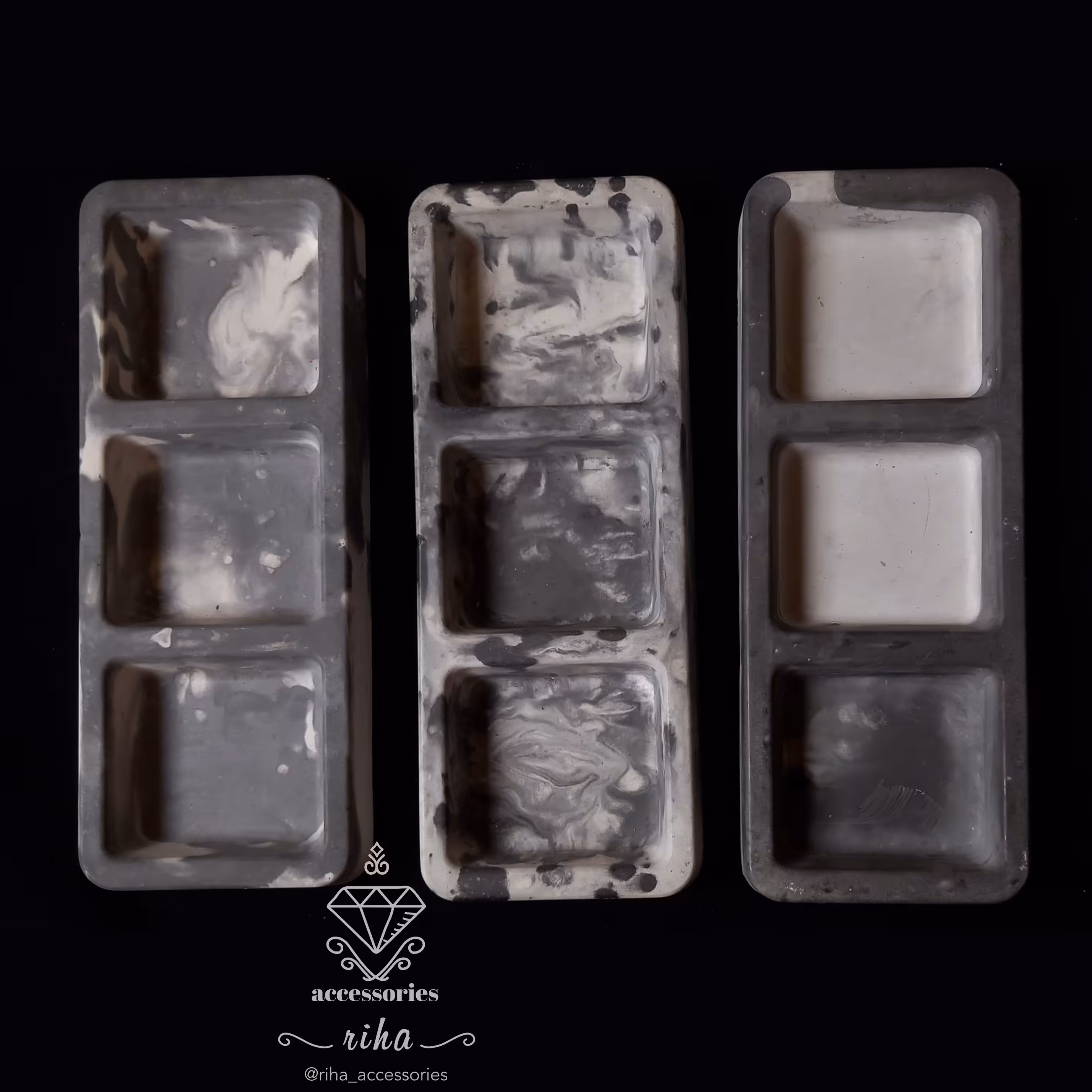 اردوخوری سه خانه سنگ مصنوعی 9در 25 با تنوع رنگی