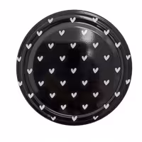 درب بانکه و شیشه قطر 8.5 بسته 6 عددی طرح قلب