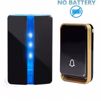 زنگ اخبار وایرلس مدل 33 مشکی با شستی خودشارژ - تضمین عدم تداخل