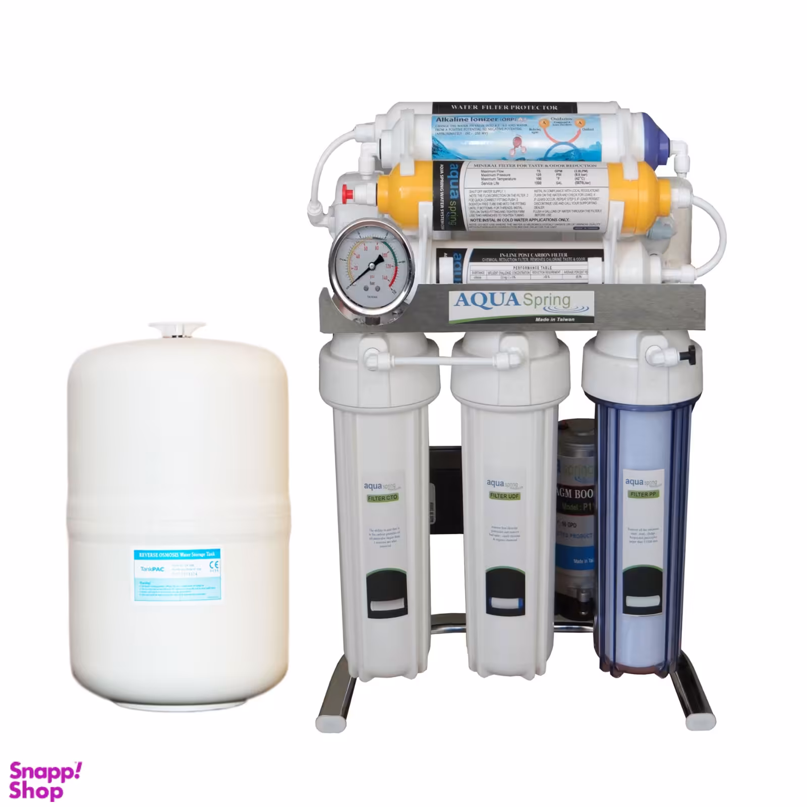 دستگاه تصفیه کننده آب آکوآ اسپرینگ مدل CHROME-A8