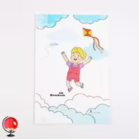 دفتر مشق40 برگ طرح بادبادک سرو