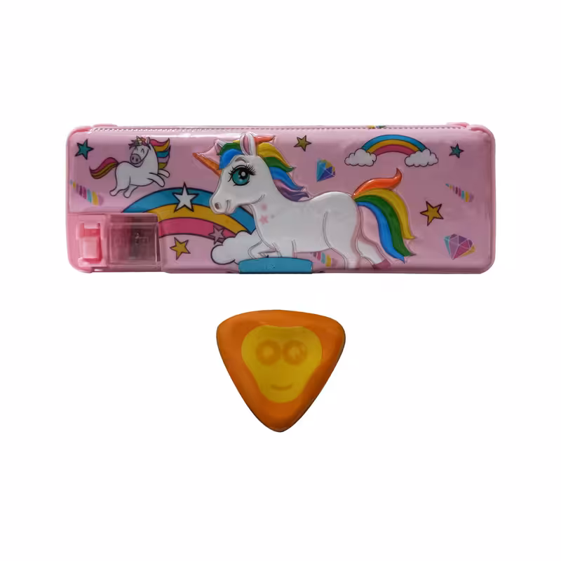 جامدادی مدل اسب تک شاخ به همراه پاک کن