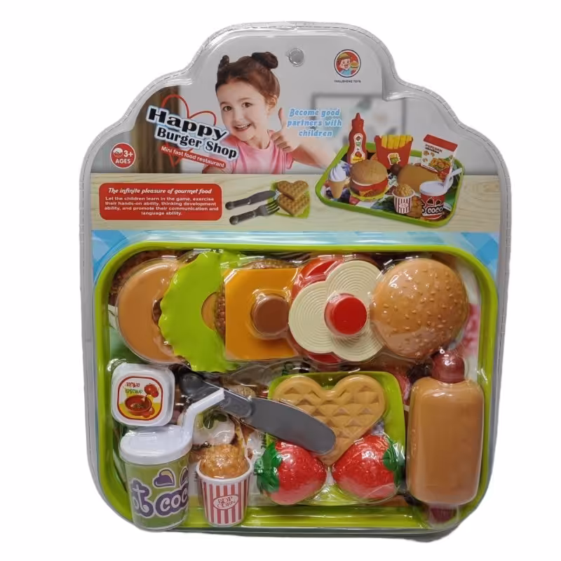 ست فست فود اسباب بازی سینی دار  وارداتی 