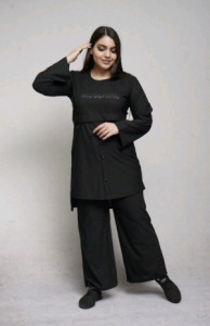 مانتو شلوار زنانه کرپ