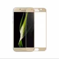 گلس شیشه ای تمام صفحه گوشی Samsung Galaxy A7 2017 - فریم گلد