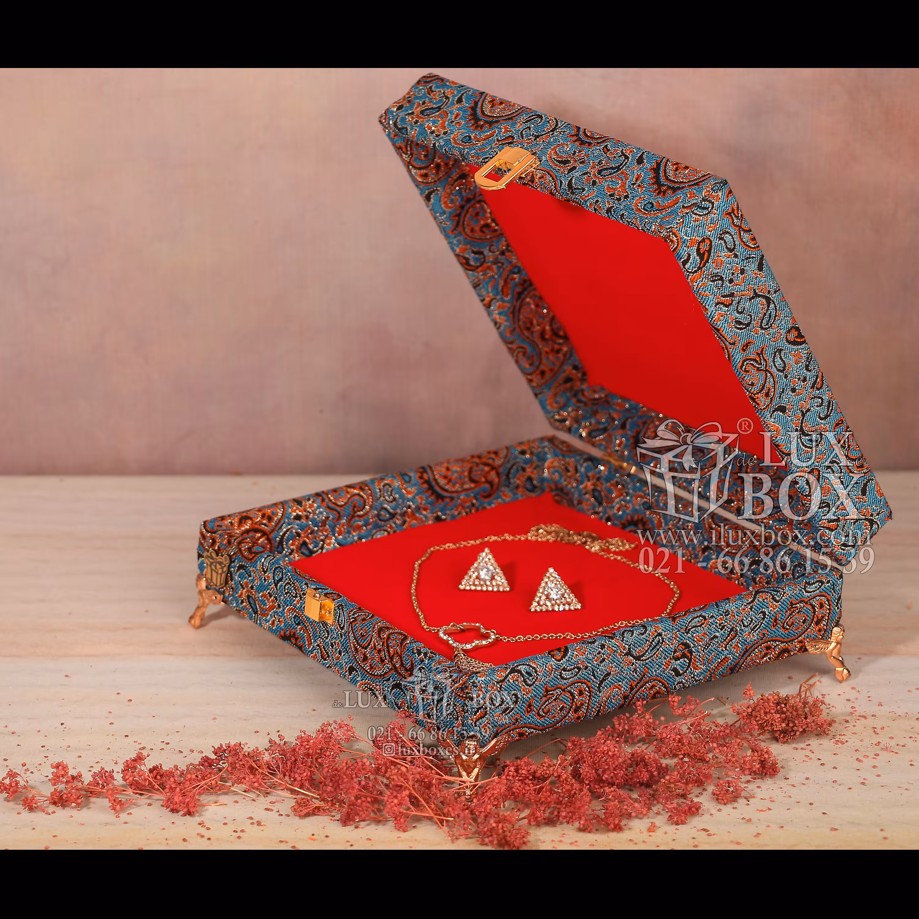 جعبه کادو جعبه هدیه جعبه چوبی لوکس باکس کد LB30 مدل ترمه