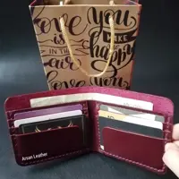 کیف پول تاشو مردانه از چرم گاوی صددرصد طبیعی