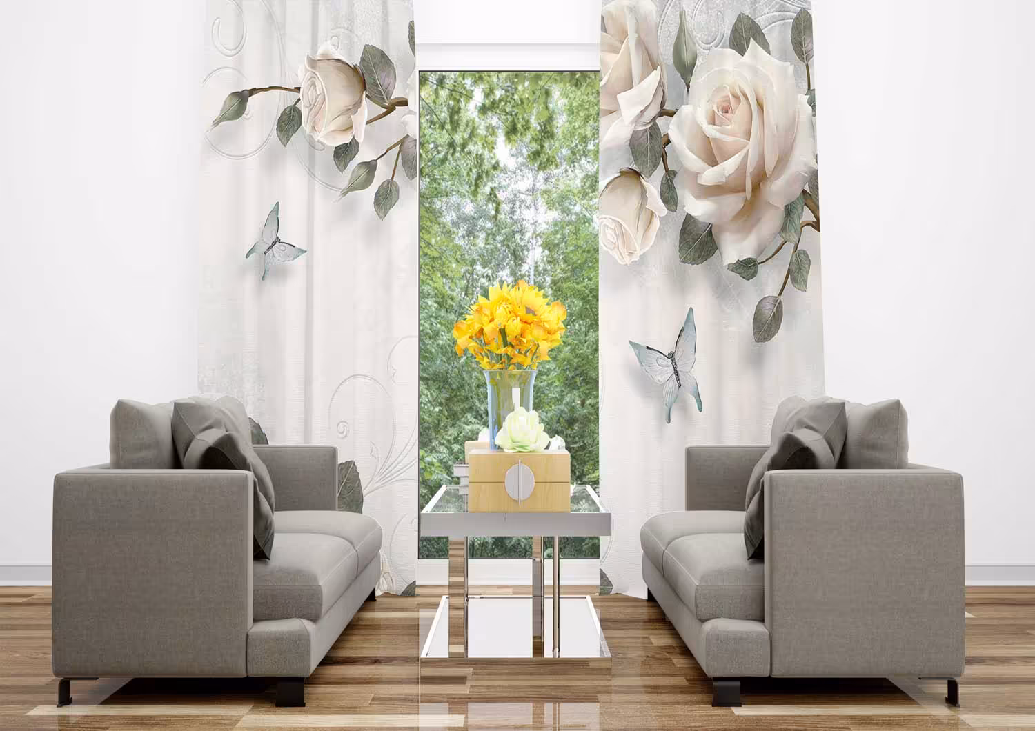 پرده تصویری مدل گل رز