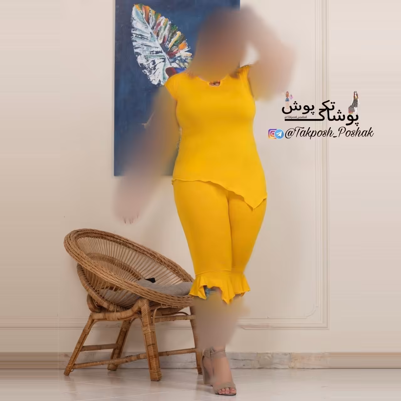 ست ورزشی تی شرت شلوار قواره دار ست راحتی سایز بزرگ 