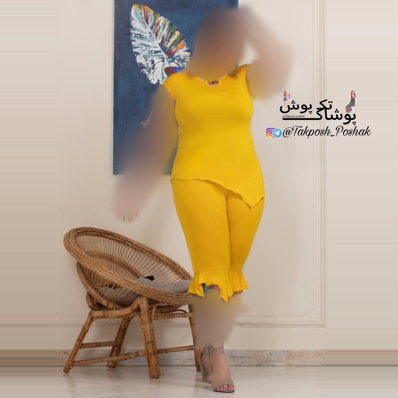 ست ورزشی تی شرت شلوار قواره دار ست راحتی سایز بزرگ