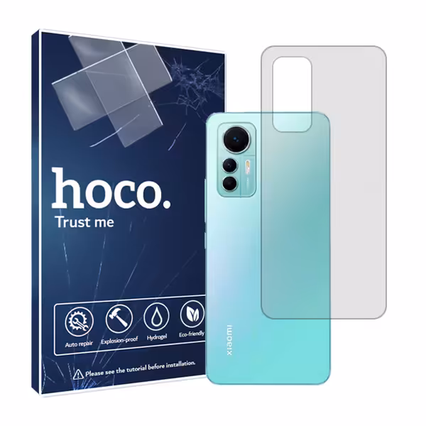 گلس پشت گوشی شیائومی 12 Lite مدل شفاف برند هوکو کد S