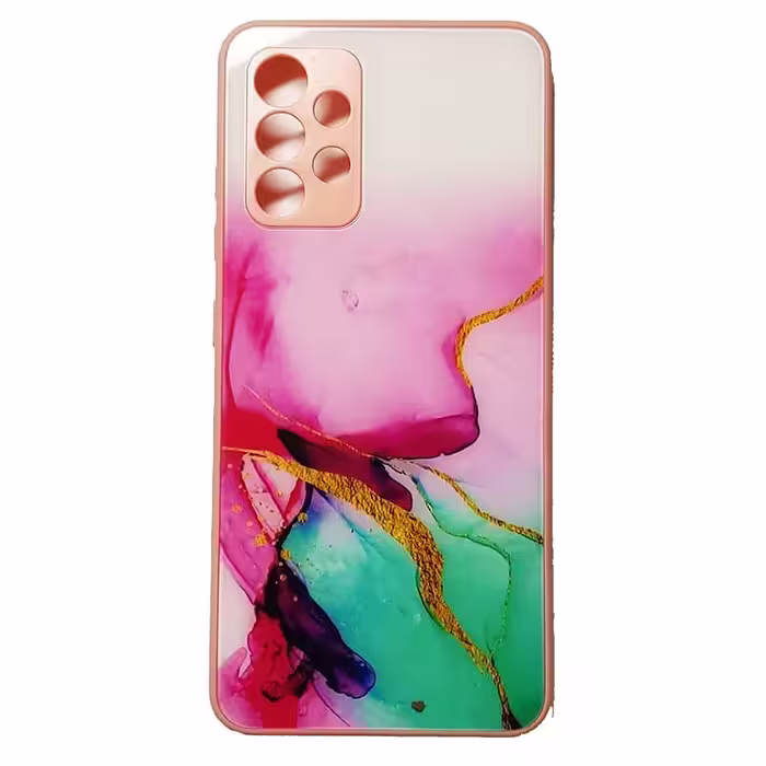 قاب طرح دار پشت گلسی محافظ لنزدار سامسونگ SAMSUNG Galaxy A32 4G کد6