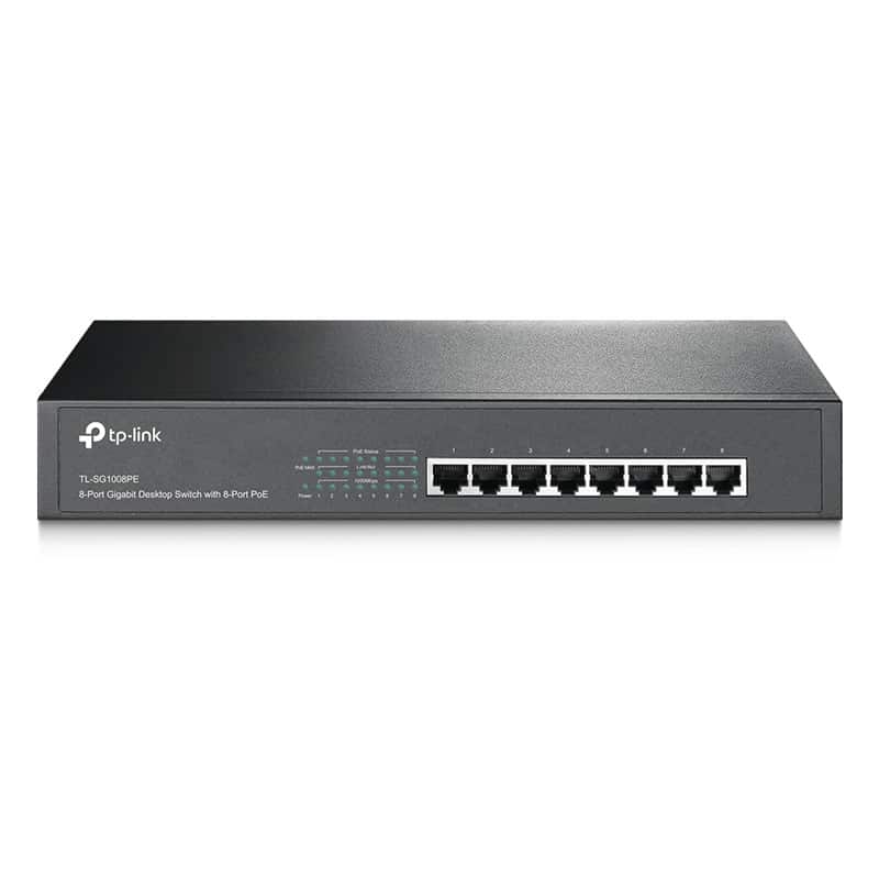 سوئیچ 8 پورت Desktop/Rackmount تی پی-لینک مدل TL-SG1008PE