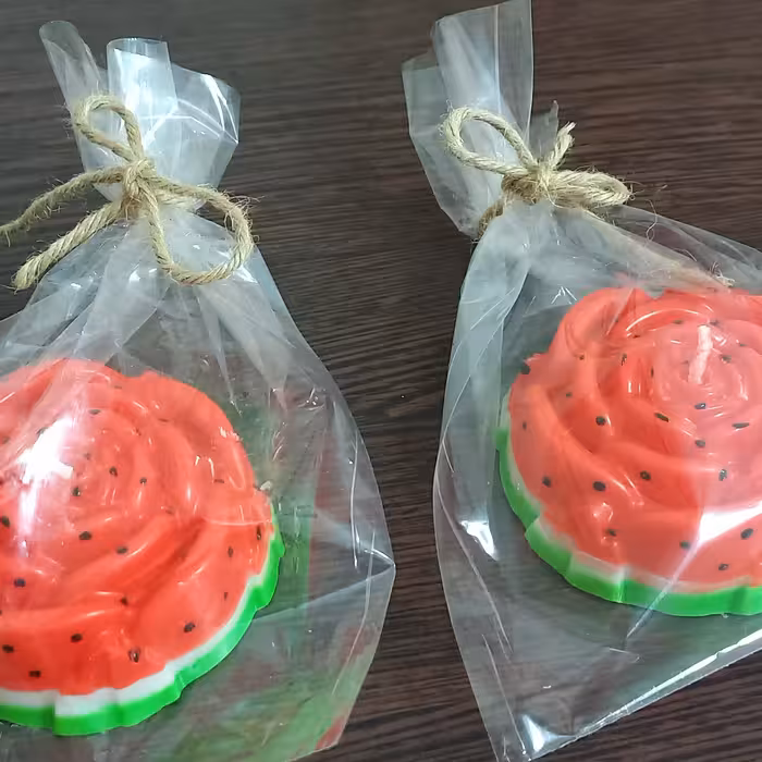 شمع گل رز هندوانه