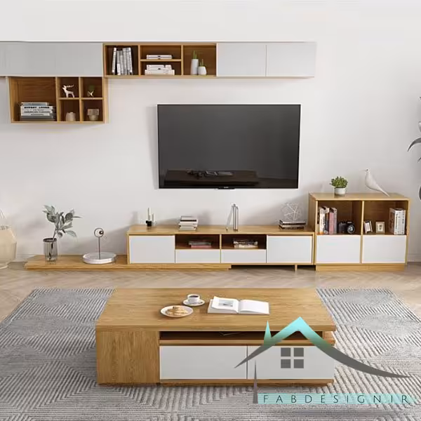 ست میز تلویزیون و جلومبلی fabset-141