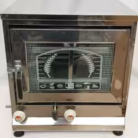 تنور گازی اطلس کالا مدل دوسینی استیل تک ساچ 32 سانتی