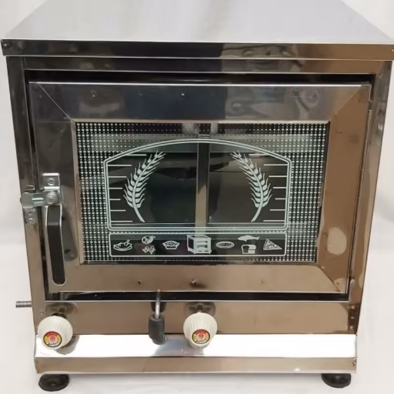 تنور گازی اطلس کالا مدل دوسینی استیل تک ساچ 32 سانتی