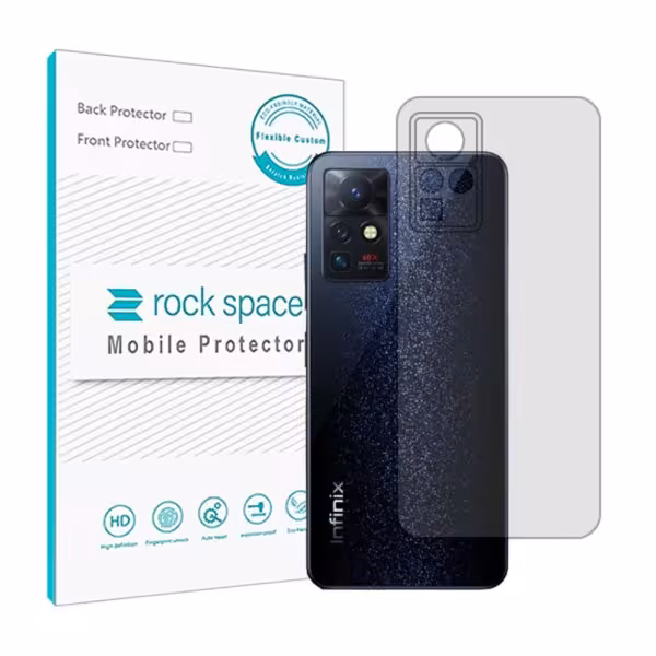 گلس محافظ پشت گوشی اینفینیکس Zero X Pro مدل نانو هیدروژل شفاف برند راک اسپیس کد `17557S