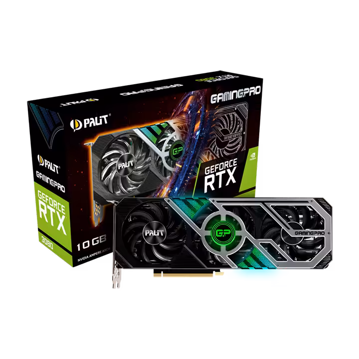 مشخصات، قیمت و خرید کارت گرافیک پلیت مدل Palit GeForce RTX 3080 GamingPro 10GB