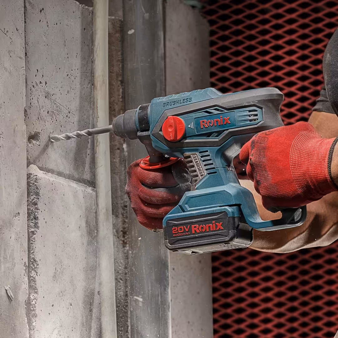 دریل بتن کن شارژی رونیکس مدل 8910 