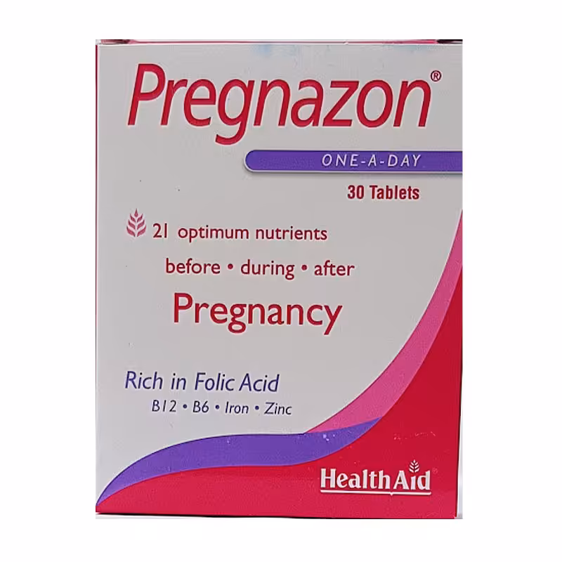 قرص پرگنازون هلث اید | Health Aid Pregnazon Tab